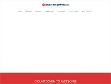 Tablet Screenshot of beerbaconmusic.com